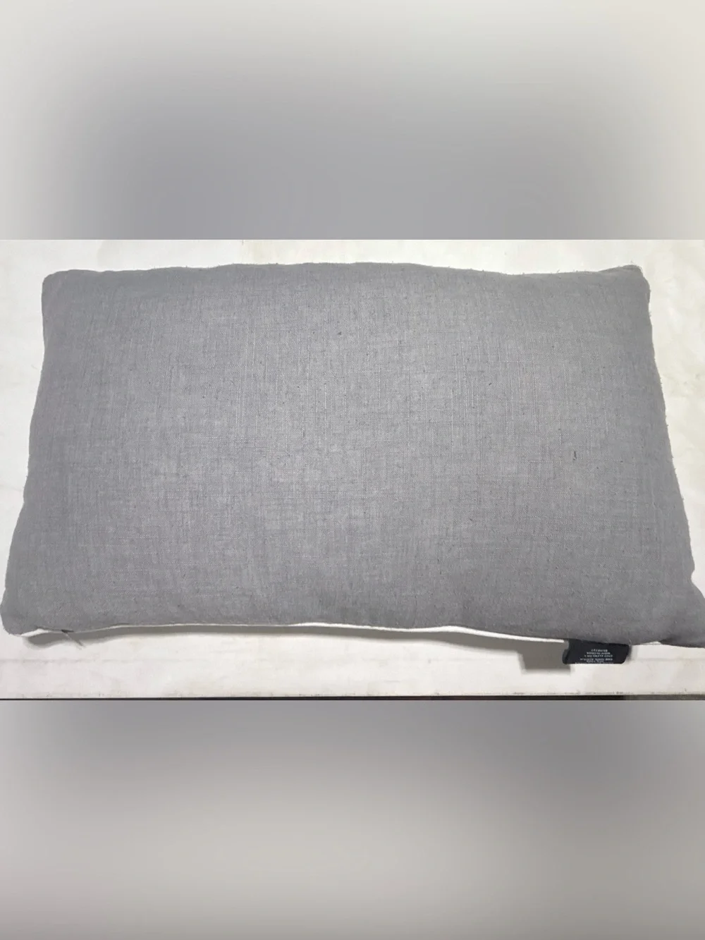 Cynthia Rowley Gray 'Mr. & Mrs.' Embroidered Accent Pillow with Red Heart